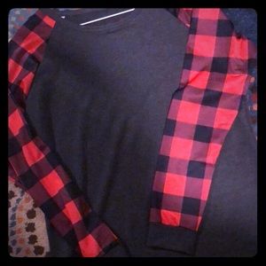 Long sleeve buffalo plaid